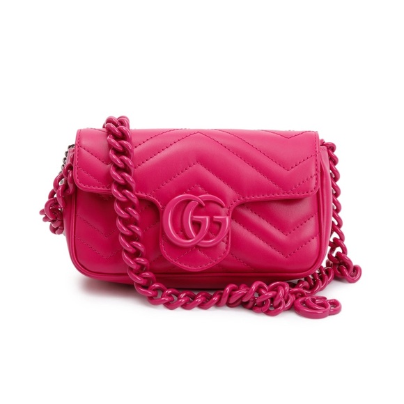 Gucci Accessories - GUCCI Pink GG Marmont Matelasse Monochrome Belt Bag w/ Box